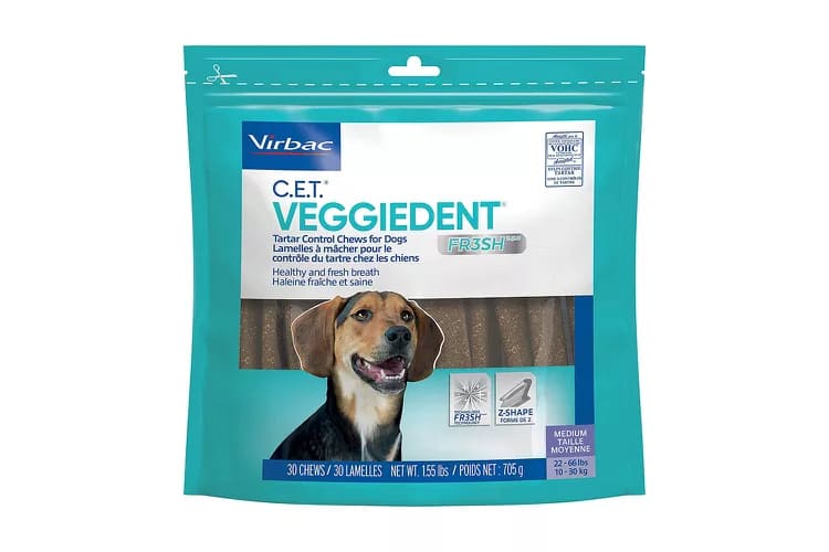 Virbac CET Veggiedent FR3SH Tartar Control Chews for Dogs