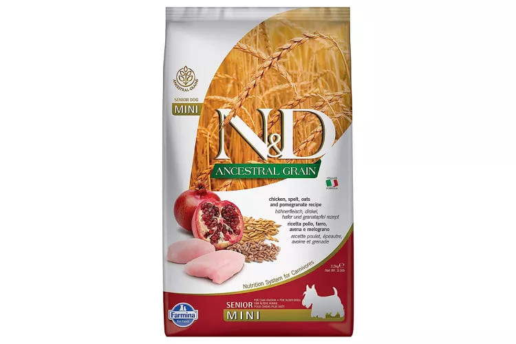 Farmina N&D Ancestral Grain Chicken & Pomegranate Recipe Mini Puppy Dry Dog Food